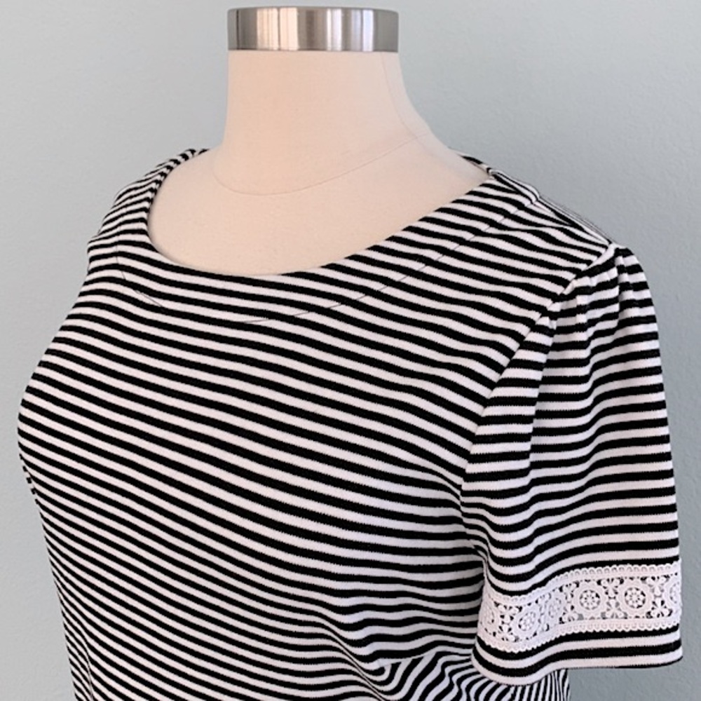 Talbots Stripe T-Shirt Dress NWOT - Picture 5 of 10